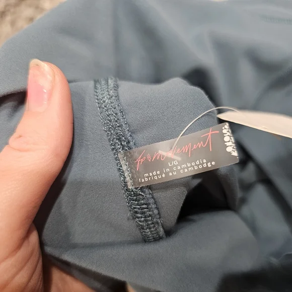 Teal Color Free People Movement Women's Pants - Picture 6 of 7